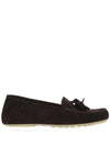 Dot Sole Suede Loafers Dark Brown - LORO PIANA - BALAAN 1