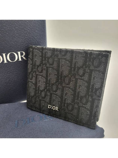 Wallet Black  Oblique Jacquard - DIOR - BALAAN 2