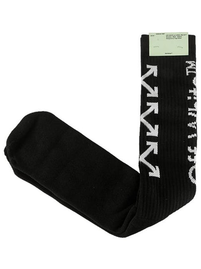 Arrow Pattern Knit Socks Black - OFF WHITE - BALAAN 2