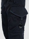 Lens Wappen Garment Dye Utility Cargo Track Pants Navy - CP COMPANY - BALAAN 6