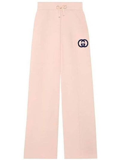 Cotton Jersey Track Pans Soft Pink - GUCCI - BALAAN 2