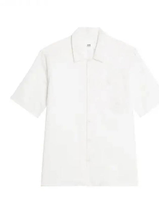 Cotton Short Sleeve Shirt White - AMI - BALAAN 2