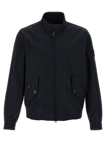 Ghost Zip Up Jacket Black - STONE ISLAND - BALAAN 1