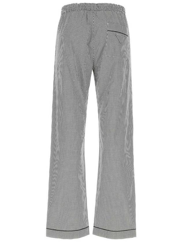 Embroidered Poplin Wide Pants Gray - PRADA - BALAAN 3