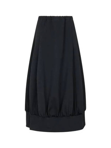 Yohji Yamamoto REGULATION Women s Uncut Slit Balloon Skirt Black - YOHJI YAMAMOTO - BALAAN 1