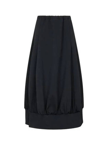 Yohji Yamamoto REGULATION Women s Uncut Slit Balloon Skirt Black - YOHJI YAMAMOTO - BALAAN 1