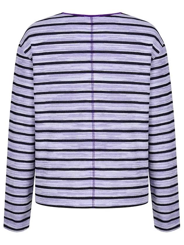 Striped Boat Neck T-Shirt MW3WE401 - P_LABEL - BALAAN 4