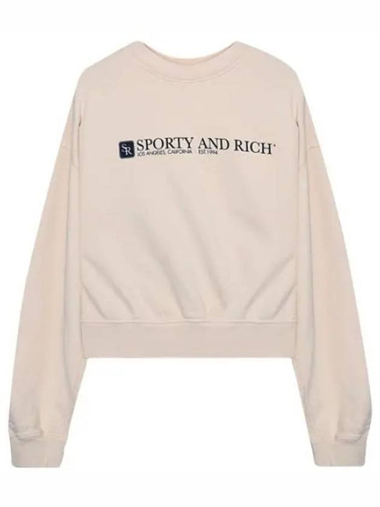 Cropped Sweatshirt Women s - SPORTY & RICH - BALAAN 1