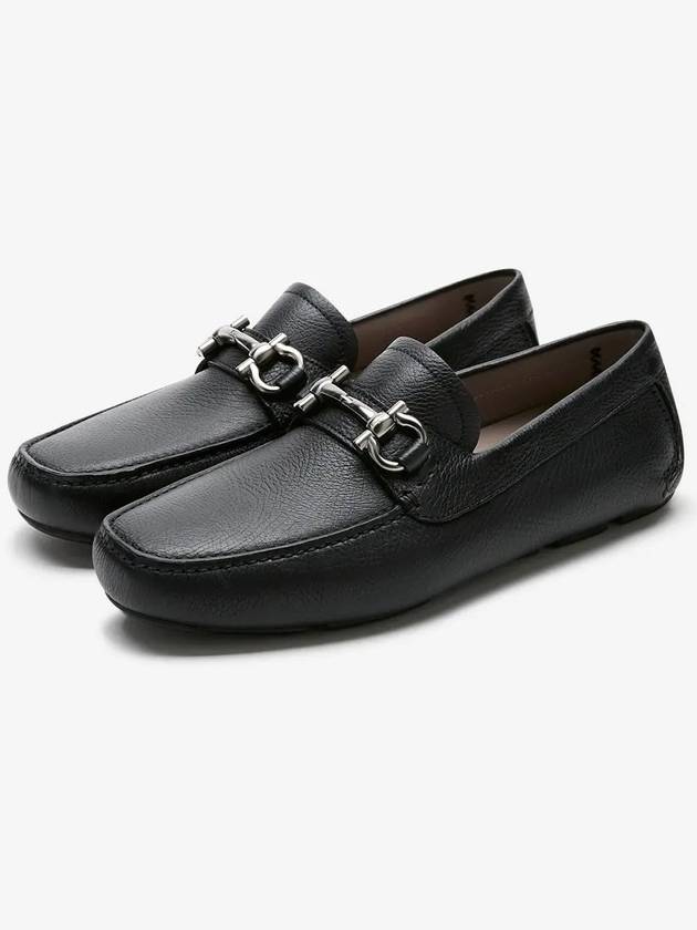 Gancini Ornament Driving Shoes Black - SALVATORE FERRAGAMO - BALAAN 3