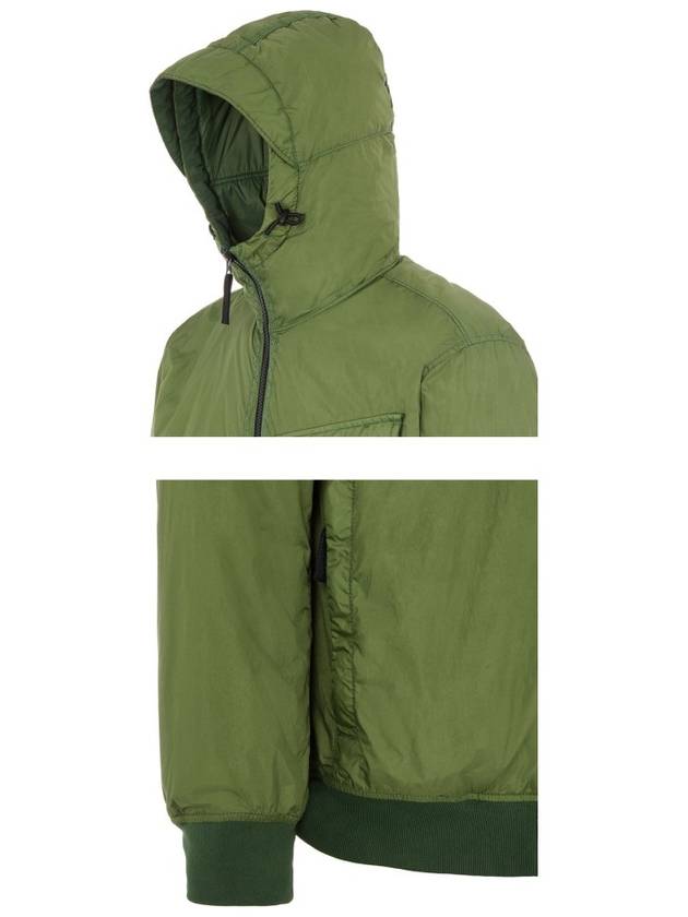 Wappen Patch Nylon Crinklips Hooded Jacket Green - STONE ISLAND - BALAAN 6