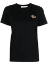 Dressed Fox Patch Short Sleeve T-Shirt Black - MAISON KITSUNE - BALAAN 2