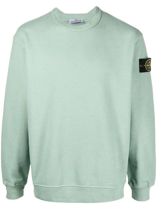 Waffen Patch Crew Neck Sweatshirt Green - STONE ISLAND - BALAAN.