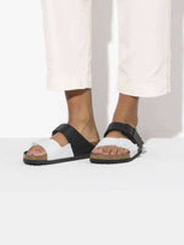 Arizona Split Slippers Black White - BIRKENSTOCK - BALAAN 4