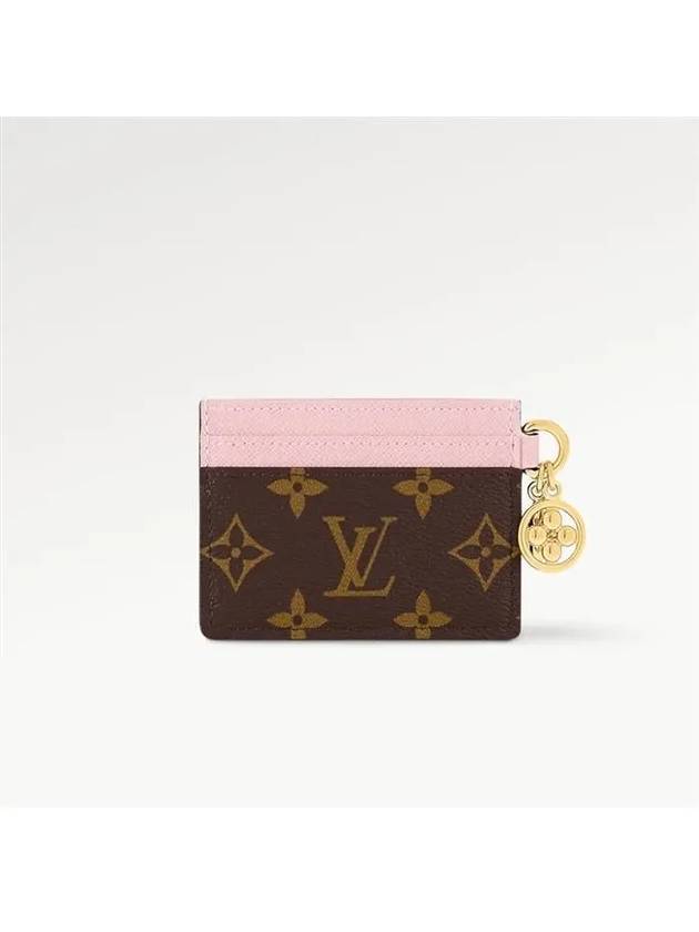 LV Charm Monogram Card Wallet Brown Pink - LOUIS VUITTON - BALAAN 7