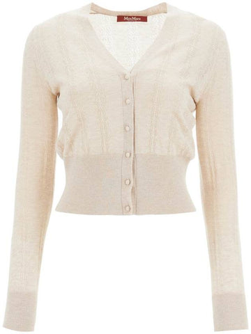 silk and wool blend cardigan with - MAX MARA - BALAAN 1