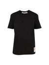 G Logo Patch Short Sleeve T-Shirt Black - GOLDEN GOOSE - BALAAN 2