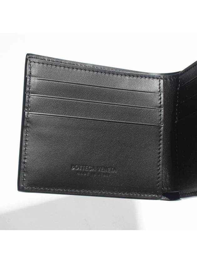 Intrecciato Cassette Half Wallet Black - BOTTEGA VENETA - BALAAN 4