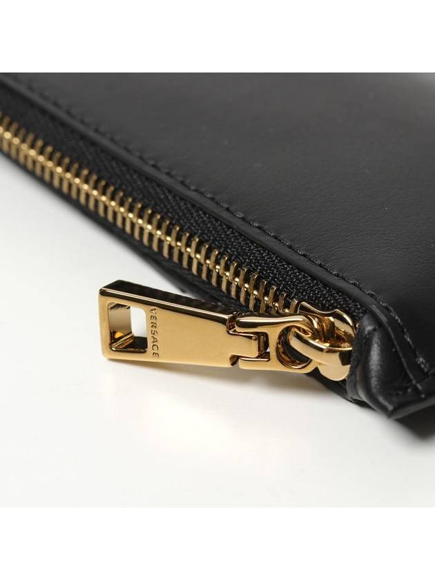 Medusa Embellished Zipper Card Wallet Black - VERSACE - BALAAN 6