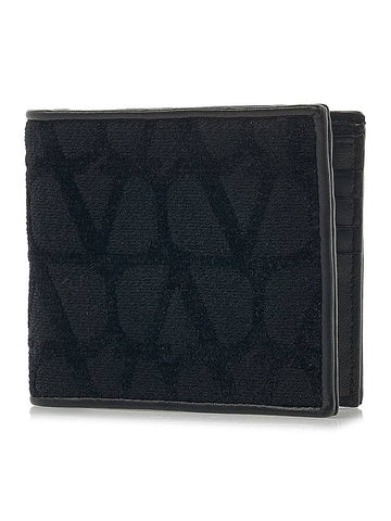 Toile Iconographe Half Wallet Black - VALENTINO - BALAAN 1