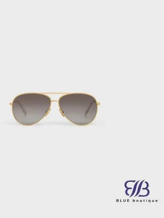 Metal Frame 01 Sunglasses Polarized Lenses Gold Gradient Gray - CELINE - BALAAN 1
