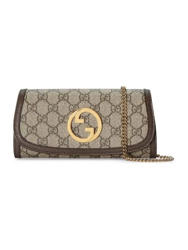 Women's Blondie Continental Ebony Supreme Chain Long Wallet Beige - GUCCI - BALAAN 1