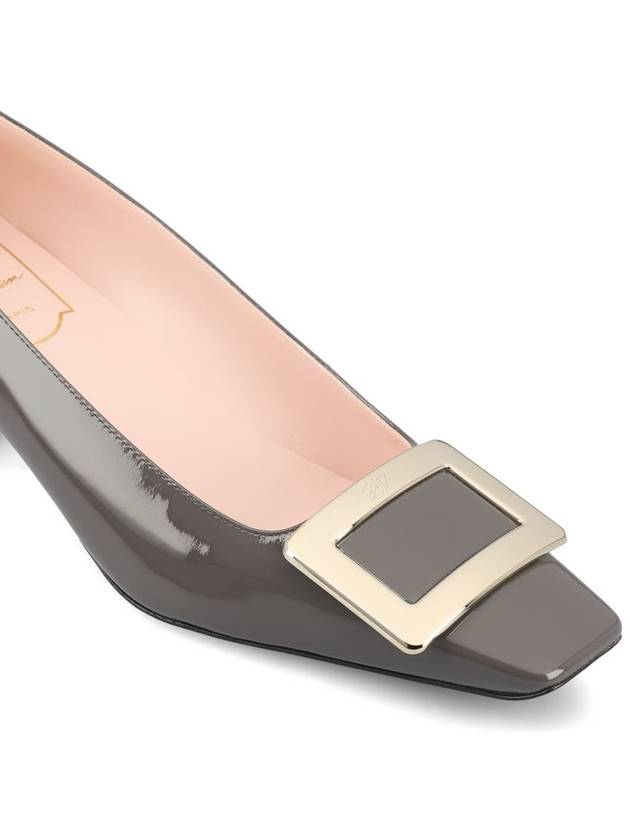 Women's Belle Vivier Metal Buckle Pumps Grey - ROGER VIVIER - BALAAN 5