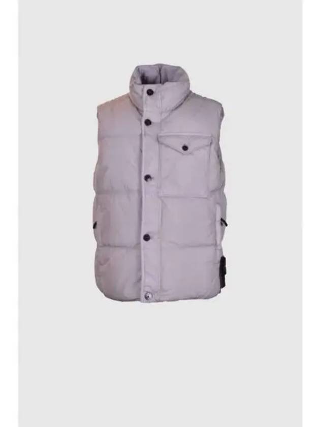 Crinkle Reps R-NY Down Vest Grey - STONE ISLAND - BALAAN 2