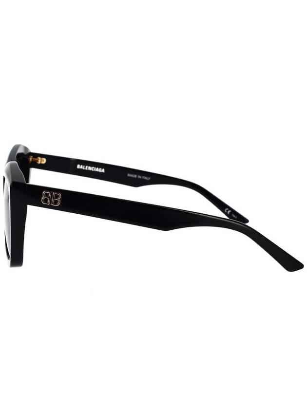 eyewear polygonal gold logo sunglasses black - BALENCIAGA - BALAAN 4