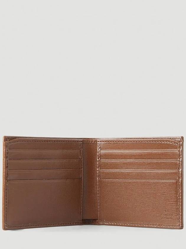 GG Supreme Interlocking Half Wallet Brown - GUCCI - BALAAN 6