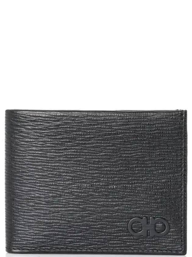 Gancini Half Wallet Black - SALVATORE FERRAGAMO - BALAAN 2