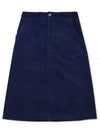 Women's Jennie A-Line Skirt Dark Blue - A.P.C. - BALAAN 2