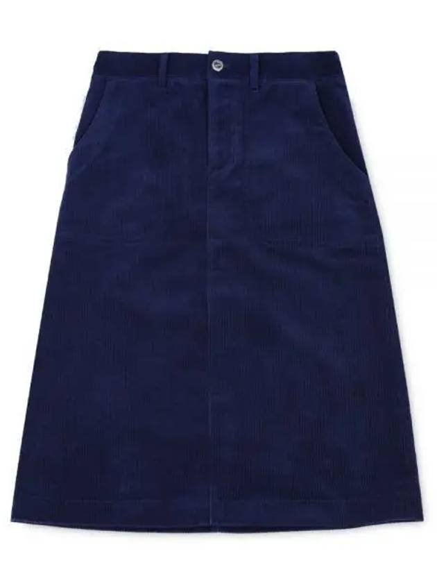 Women's Jennie A-Line Skirt Dark Blue - A.P.C. - BALAAN 2