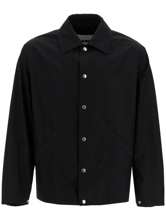 Back Logo Print Jacket Black - JIL SANDER - BALAAN 2