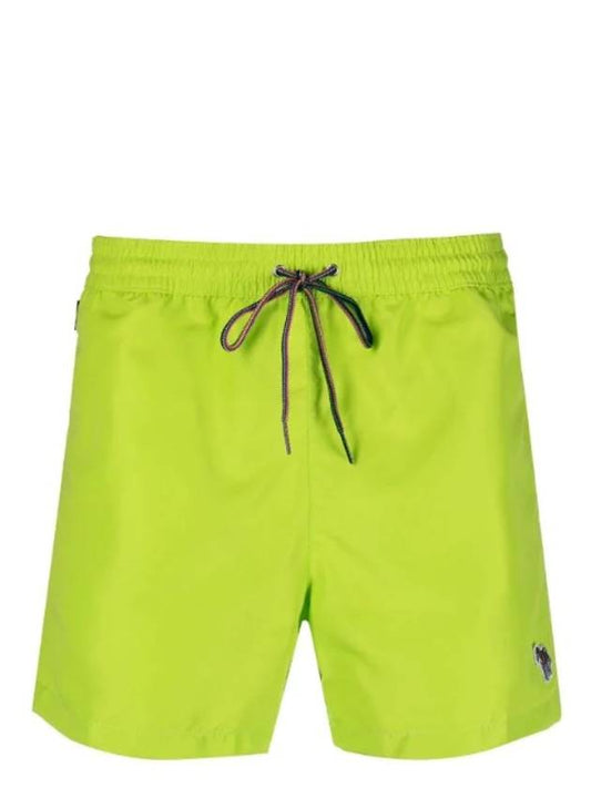 Men's Zebra Logo Swim Shorts Bottle Green - PAUL SMITH - BALAAN.