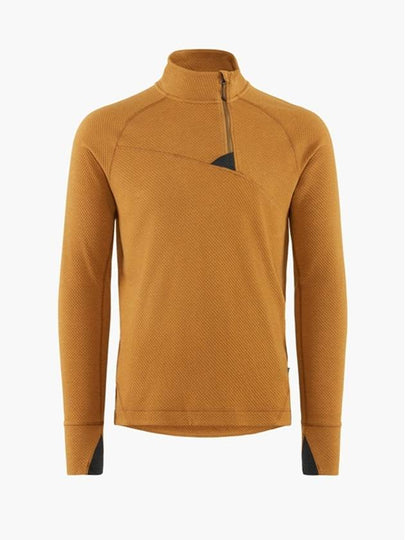 Huge Half Zip Long Sleeve T-shirt Mustard - KLATTERMUSEN - BALAAN 2