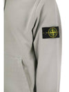 Logo Patch Drawstring Hoodie Polvere - STONE ISLAND - BALAAN 5