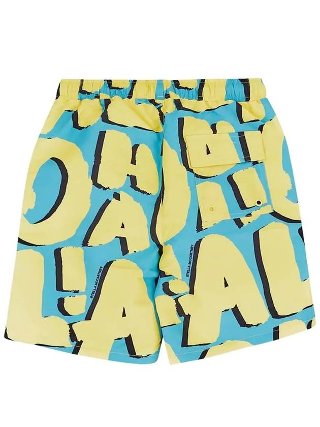 Kids Logo Pattern Swim Short Pants TUCP79 Z1703 655GL - STELLA MCCARTNEY - BALAAN 3