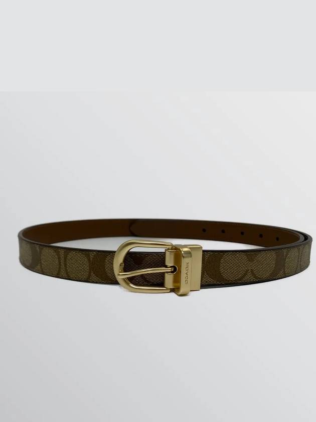 Signature Women's Slim Buckle Belt Leather Belt - COACH - BALAAN 4