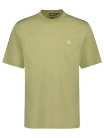 Hale Logo Patch Short Sleeve T-Shirt Oil Green - J.LINDEBERG - BALAAN 1