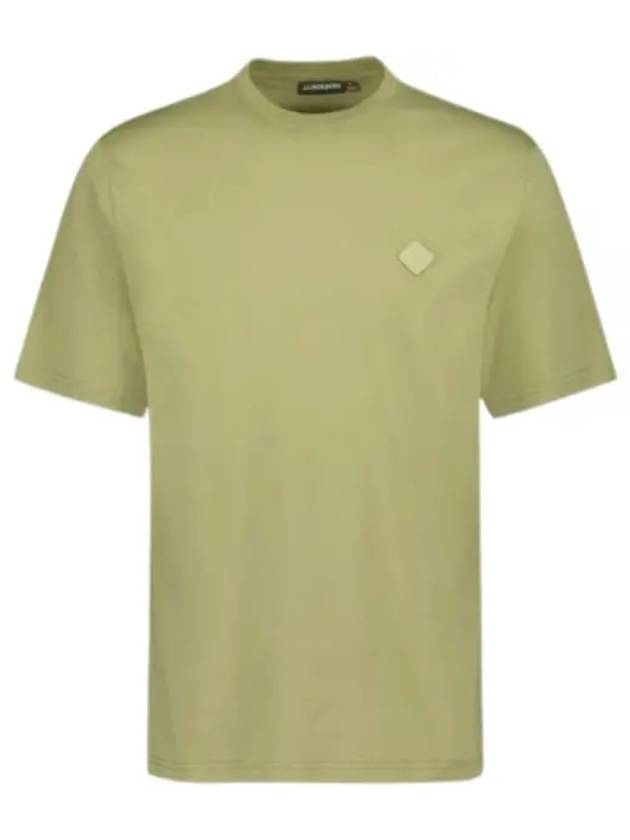 Hale Logo Patch Short Sleeve T-Shirt Oil Green - J.LINDEBERG - BALAAN 1