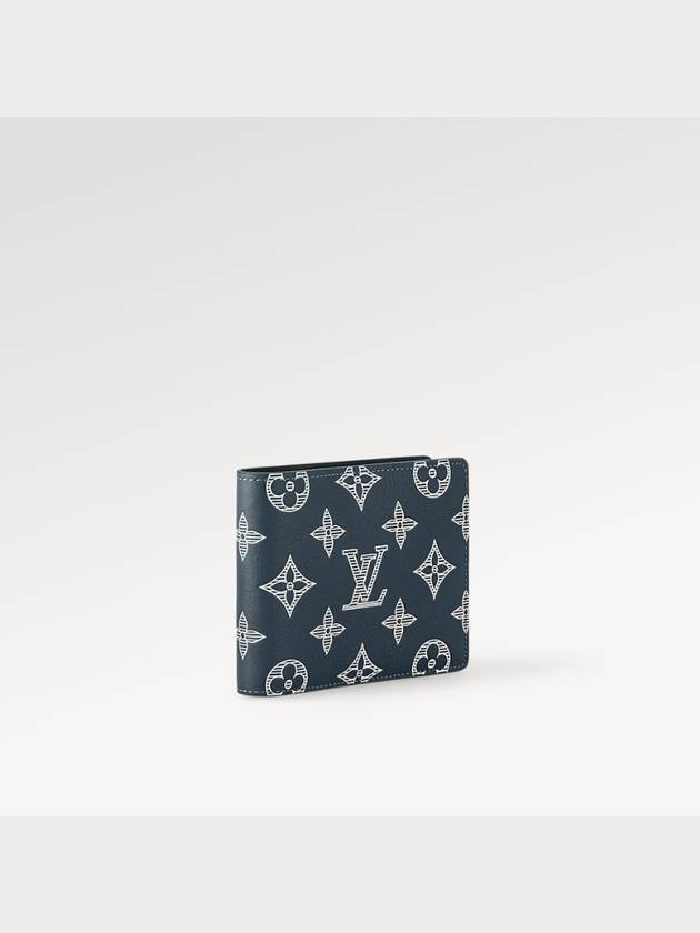 Multiple Half Wallet Navy Blue - LOUIS VUITTON - BALAAN 4