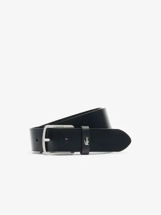 Men s Silver Croc Point Buckle Belt RC4082M54G 000 Domestic Product GQ2N24030865442 - LACOSTE - BALAAN 1