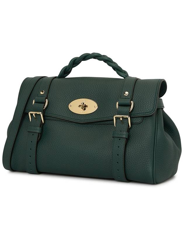 Alexa Medium Heavy Grain Tote Bag Green - MULBERRY - BALAAN 3