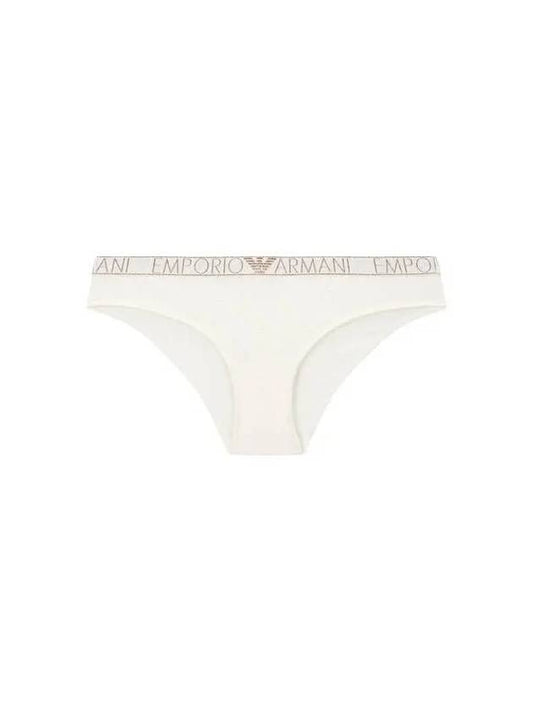 UNDERWEAR Women's Metal Logo Glitter Briefs Cream 271105 - EMPORIO ARMANI - BALAAN 1