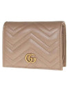 GG Marmont Matelasse Flap Card Wallet Dusty Pink - GUCCI - BALAAN 3