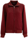 GG Jacquard Zip Up Jacket Red - GUCCI - BALAAN 2