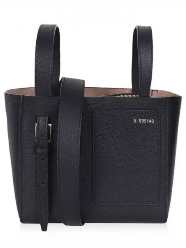 Women s Soft Micro Tote Bag Black WBSF0090028LOCTF NN 1120664 - VALEXTRA - BALAAN 1