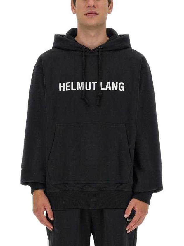 Core Logo Hoodie Black - HELMUT LANG - BALAAN 2