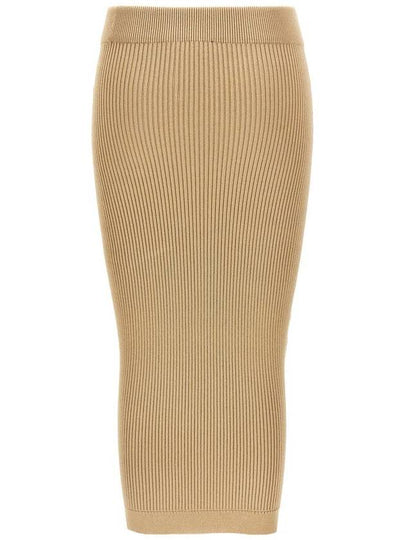 Balmain Ribbed Midi Skirt - BALMAIN - BALAAN 2