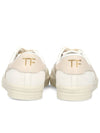 T Logo Leather Low Top Sneakers White - TOM FORD - BALAAN 6